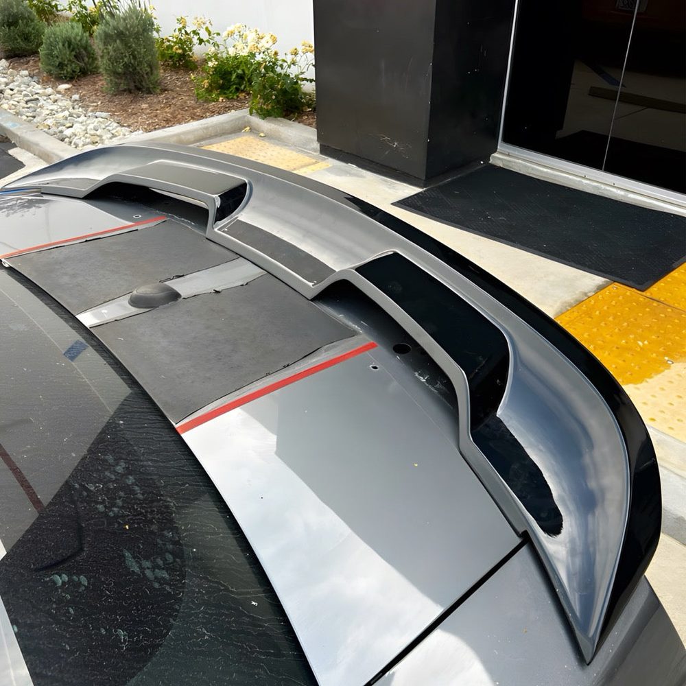 2010-2014 Mustang S197 GT500 S550 Style Rear Spoiler Gloss Black image 0
