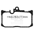 EBC 13+ Lexus GS350 3.5 F-Sport RWD Greenstuff Front Brake Pads