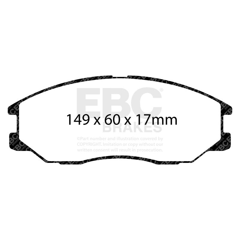EBC 08-10 Kia Sorento 3.3 Greenstuff Front Brake Pads