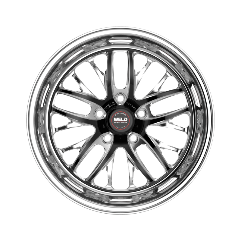 Weld S82 15x10 / 5x120 / 7.5 BS / 3.18 HB - Black Center - Polished Shell - Non-BL Wheel