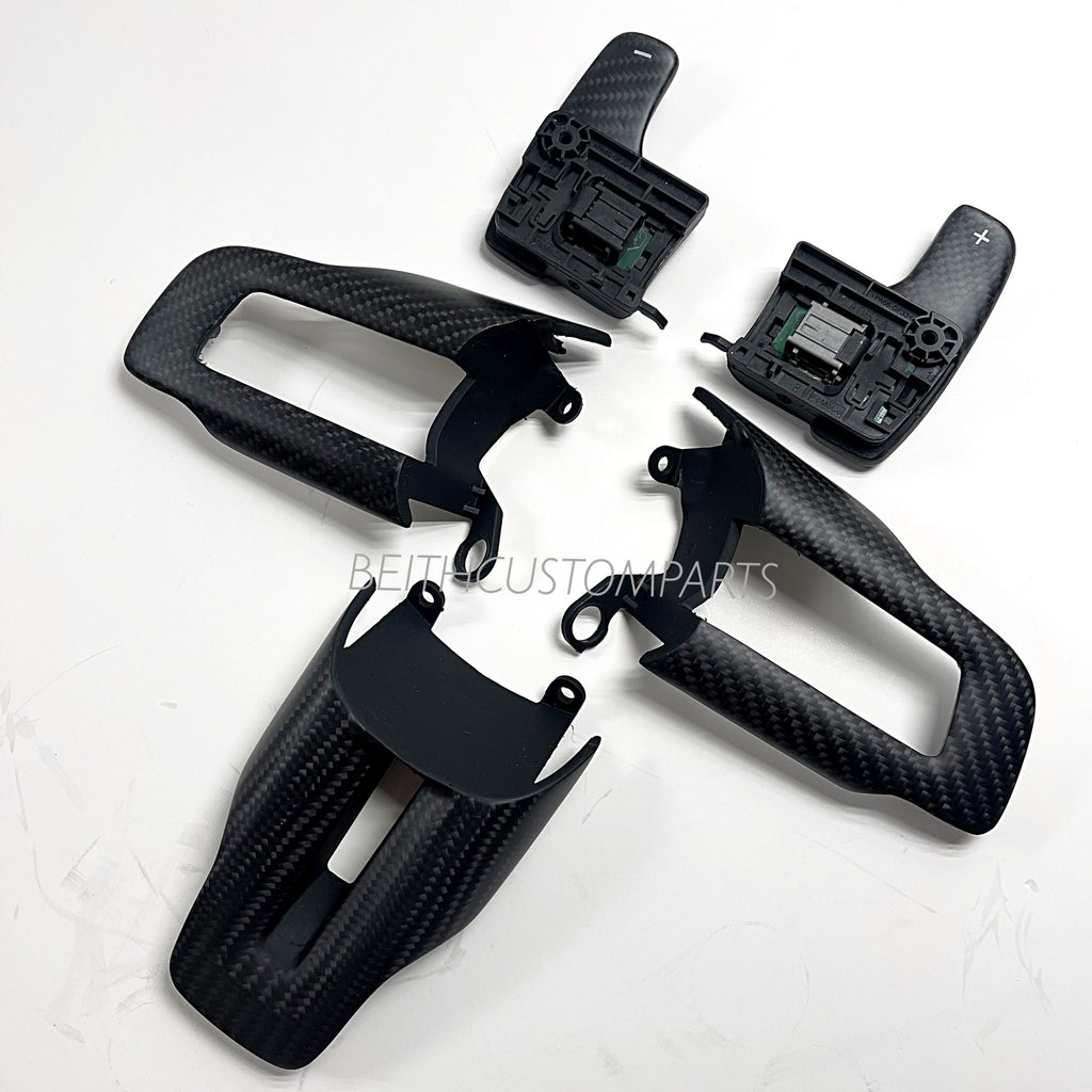 2015+ Ford Mustang – Matte Carbon Trim + Paddles