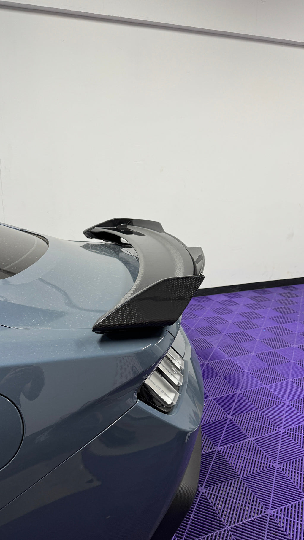 2024+ Mustang S650 Dark Horse Rear Spoiler Gloss Carbon Fiber 2pcs
