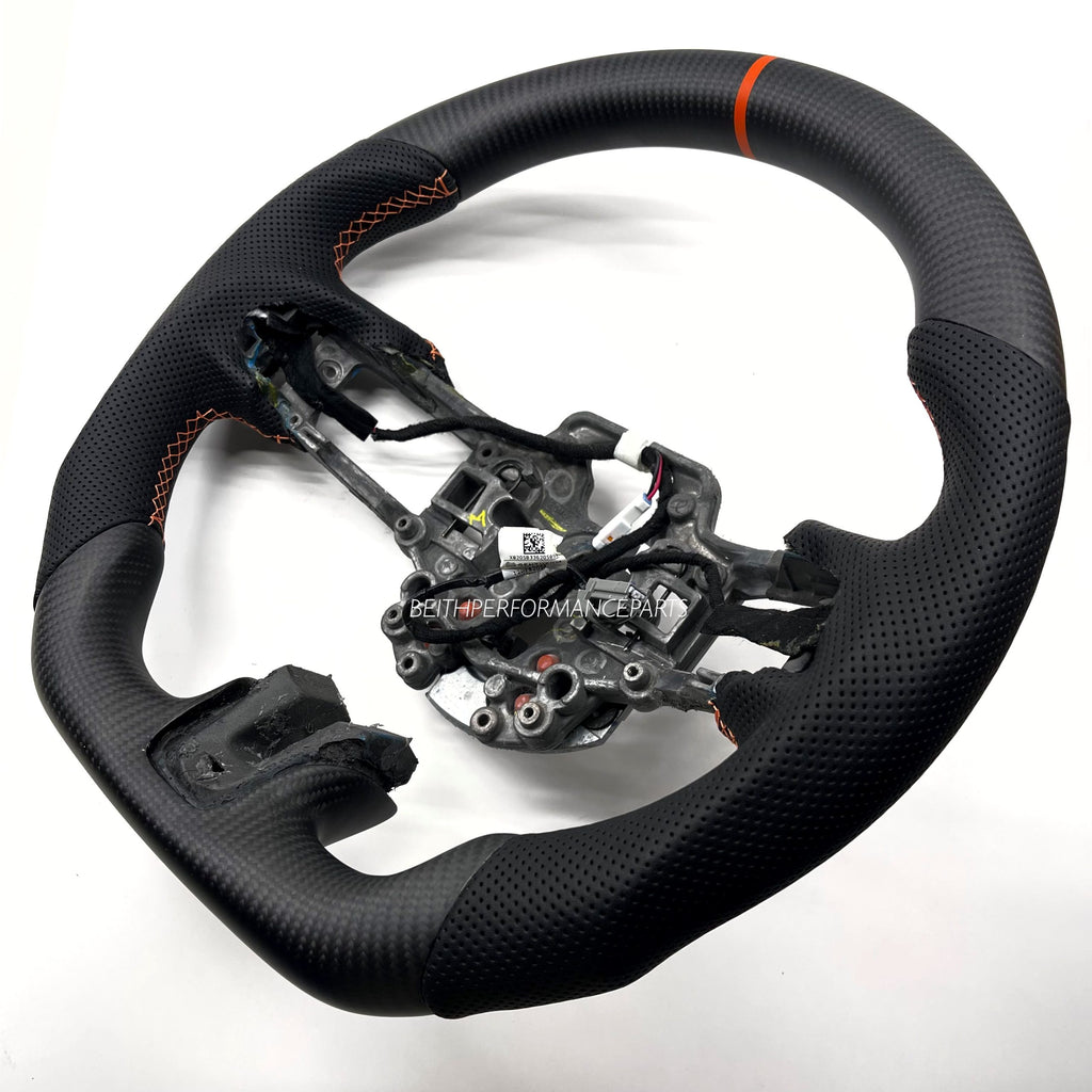 2018+ Ford Mustang – Carbon – Orange Stripe