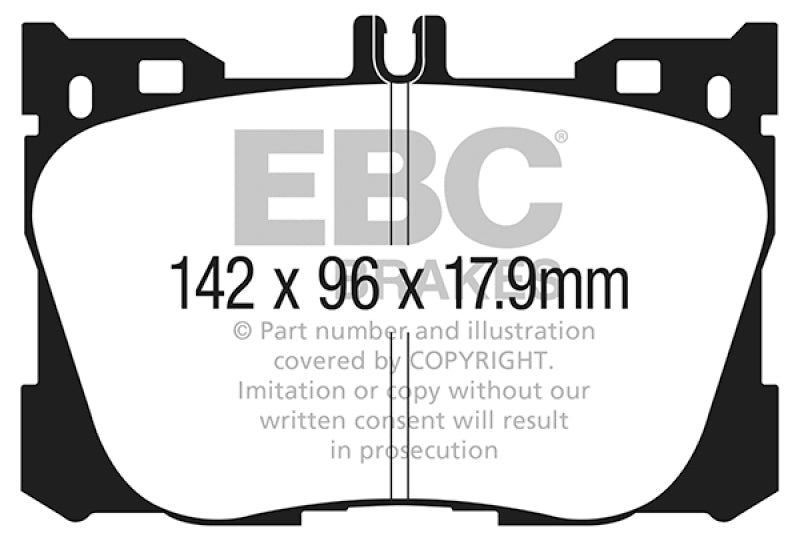 EBC 2017+ Mercedes-Benz E300 (W213) 2.0L Turbo Greenstuff Front Brake Pads