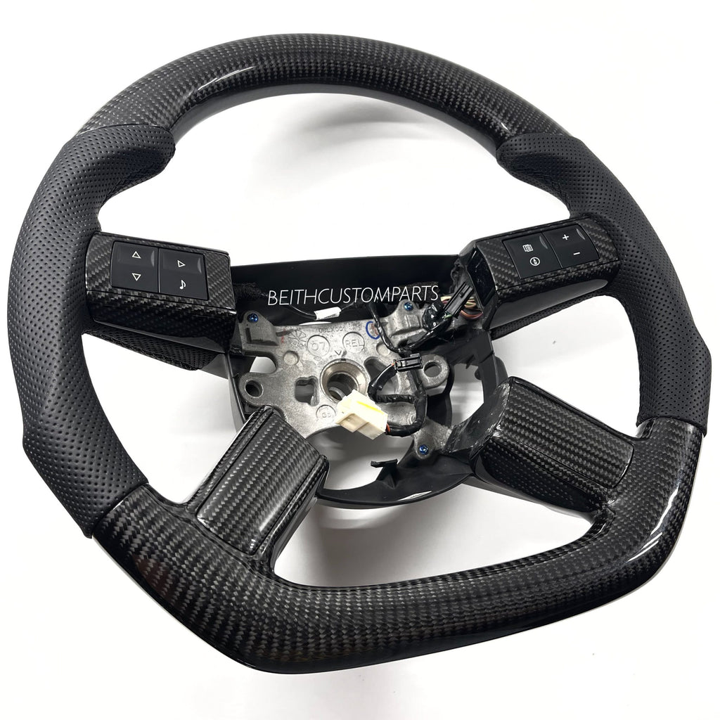 2005-2006 Dodge Charger / Challenger / Magnum – Carbon – Black Stitching