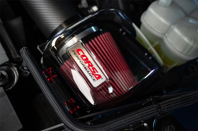 Corsa 24+ Ford Mustang GT 5.0L V8 Cold Air Intake with DryTech Air Filters - Glossy