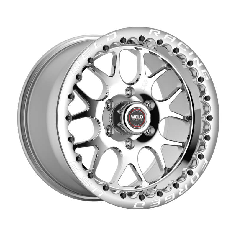 Weld S77 HD Beadlock 17x10/5x135/5.7 BS/3.54 HB-Polished Center-Polished Shell-Polished SBL Wheel