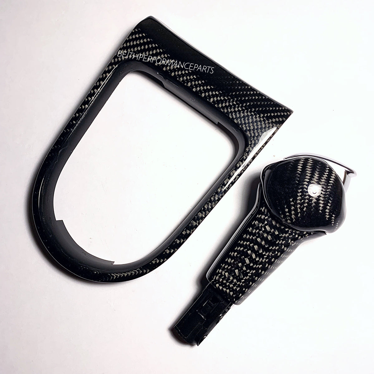 2015-2019 Ford Mustang – Carbon Auto Shifter + Trim Bezel – COMBO DEAL