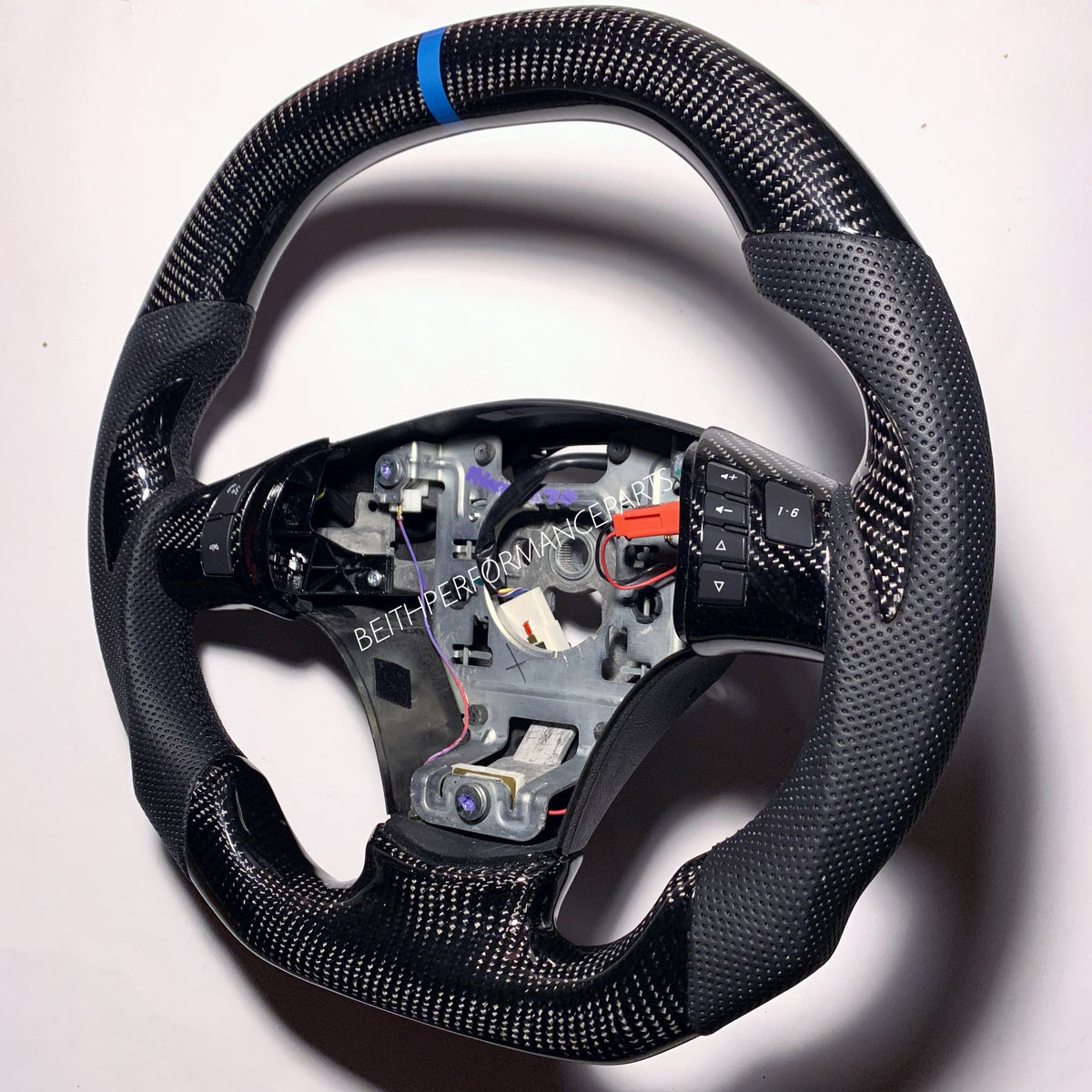 2009-2013 Chevrolet Corvette ZR1 – Carbon – Black Stitching, Blue Stripe