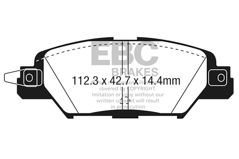 EBC 2016 Mazda CX-5 2.0L Yellowstuff Rear Brake Pads