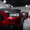 2015-2017 Ford Mustang Projector Headlights S650 Style LED Amber Sequential Turn Signals image 0