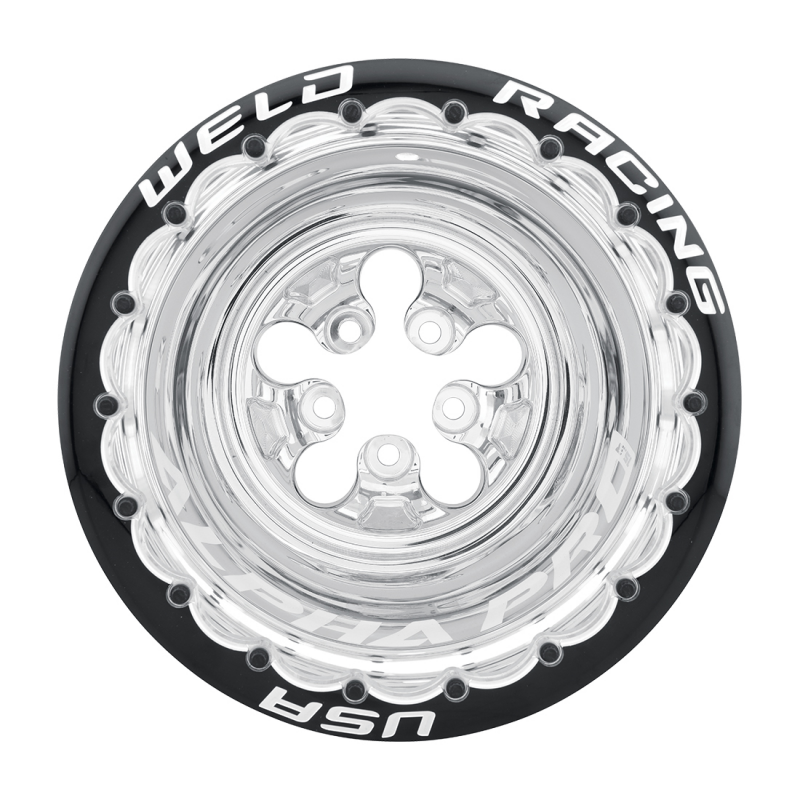 Weld Alpha-1 Pro 15x15 / 5x5 / 1 BS / 3.18 HB - Polished Center - Polished Shell - DBL MT Wheel
