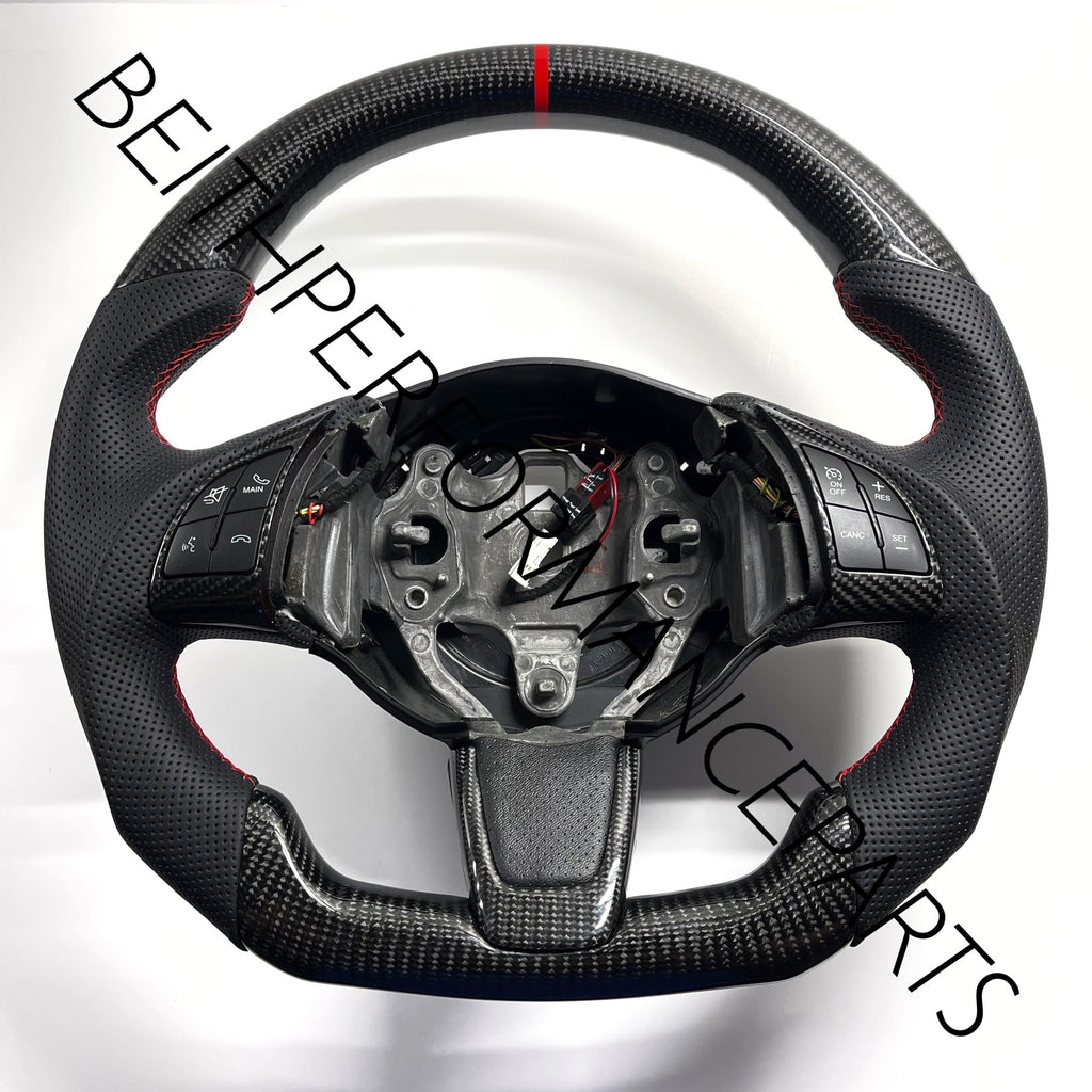 2013-2016 Fiat 500 ABARTH – Carbon – Red Stitching