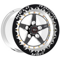 Weld Weldstar Beadlock 15x8/5x4.75/4.5 BS/3.18 HB-Black Center-Polished Shell-Black SBL MT Wheel