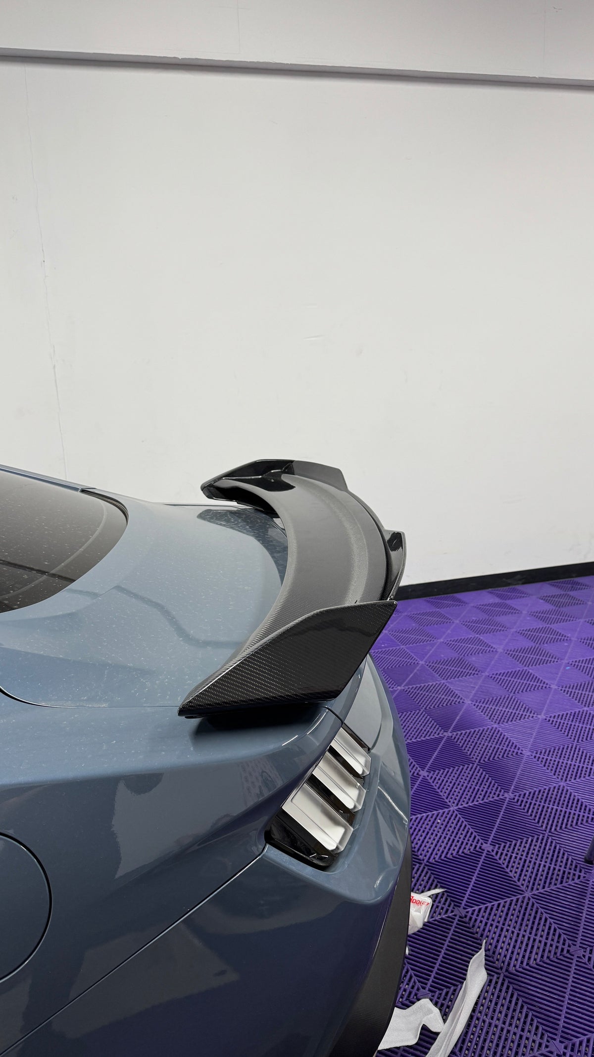 2024+ Mustang S650 Dark Horse Rear Spoiler Gloss Carbon Fiber 2pcs