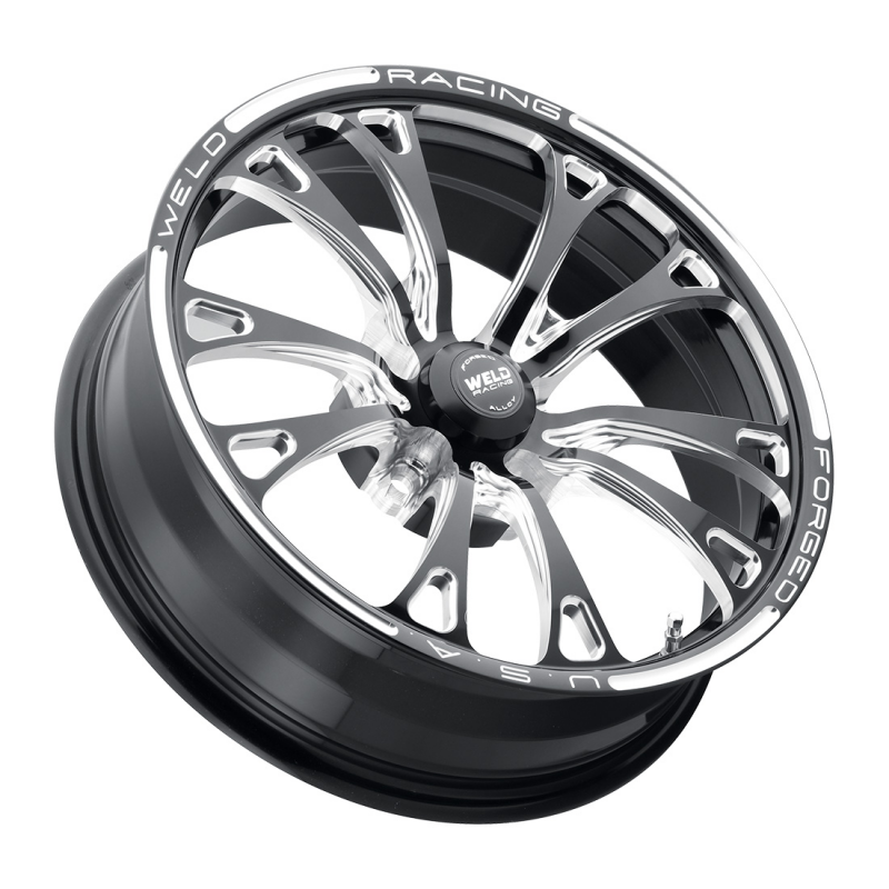Weld V-Series Frontrunner 17x3.5 / Anglia Spindle - NB / 0 BS - Gloss Black Milled - Non-BL Wheel