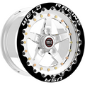 Weld Weldstar Beadlock 15x10/5x120/7.5 BS/3.18 HB-Polished Center-Polished Shell-Polished MT Wheel
