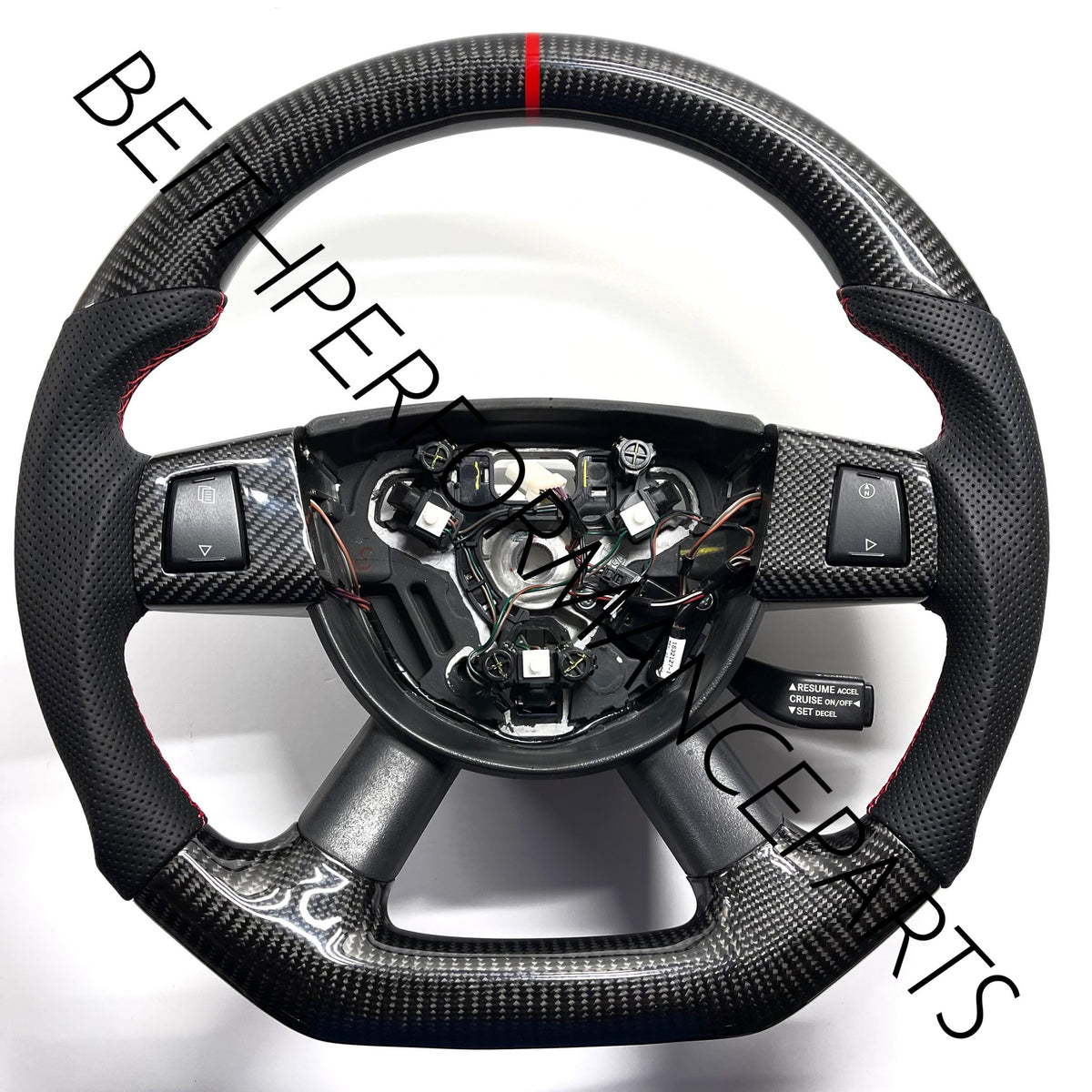 2008-2010 Jeep SRT-8  – Carbon – Red Stitch, Red Stripe