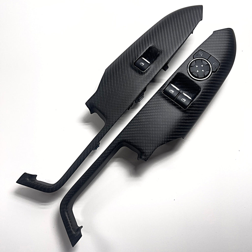 2015+ Ford Mustang – Matte Carbon Window Switch Trims