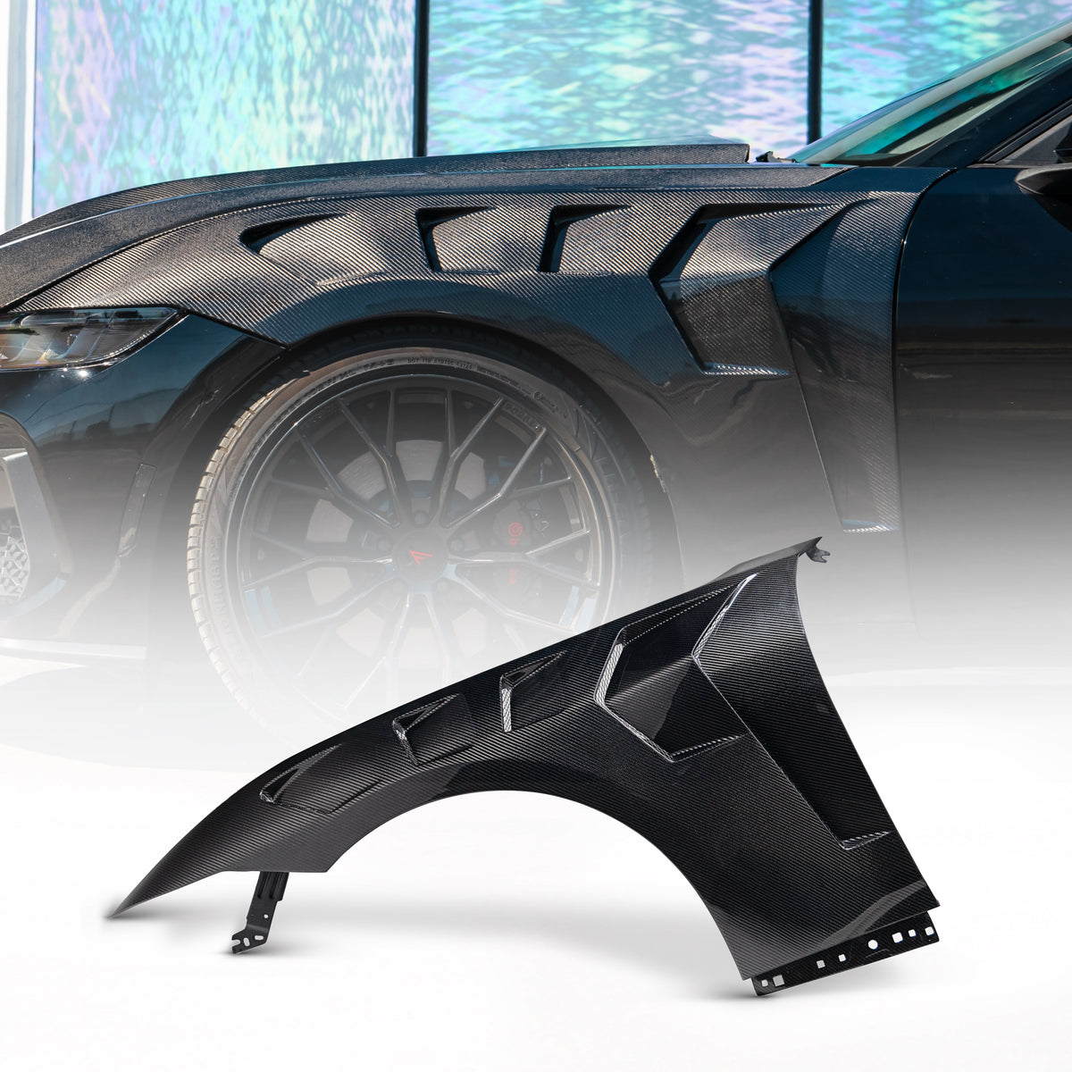 2024-2025 Mustang S650 Type-LM Gloss Carbon Fiber Fenders