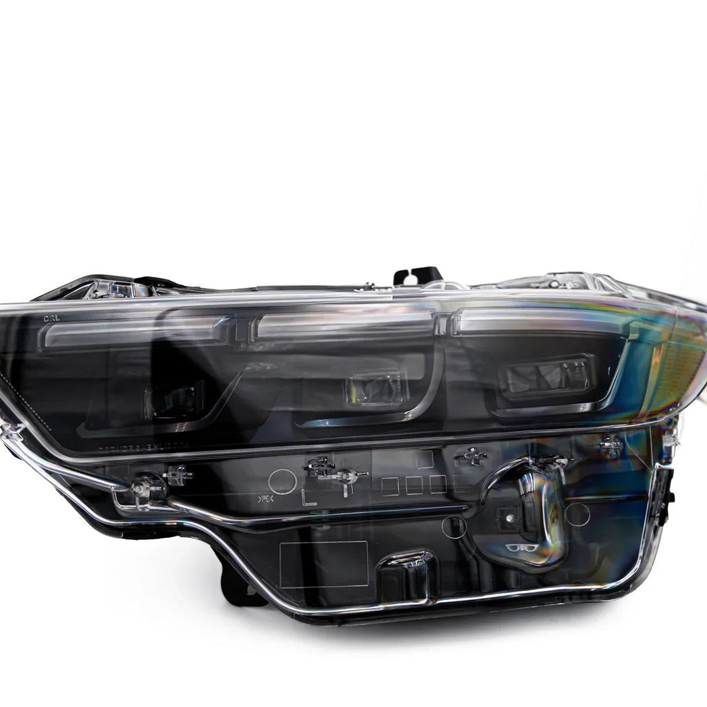 2024+ Ford Mustang S650 RGB Headlights With Gloss Black Housing (Pair)