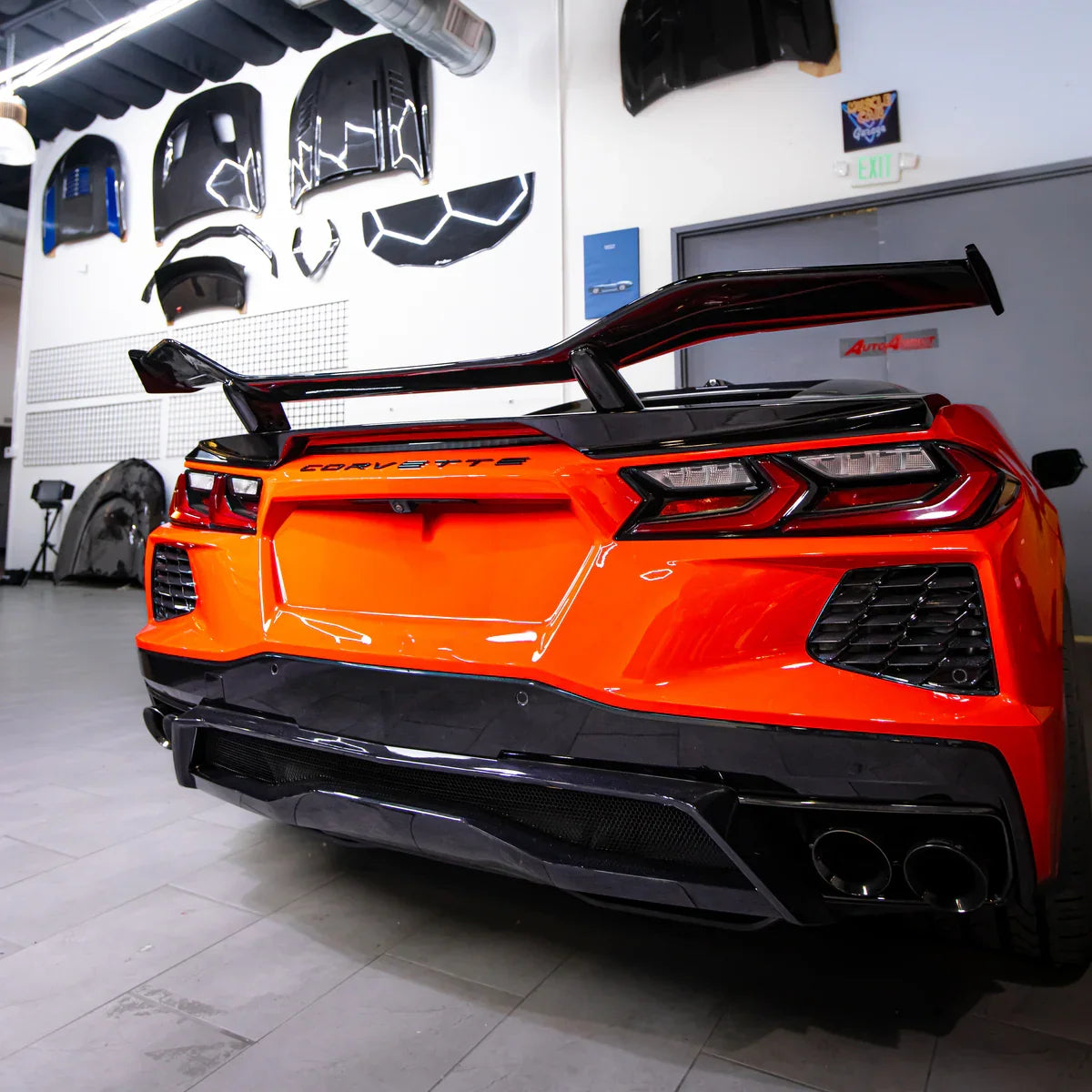 Z07 Style Aluminum Rear Spoiler for 2020–2026 Chevrolet Corvette C8 Stingray