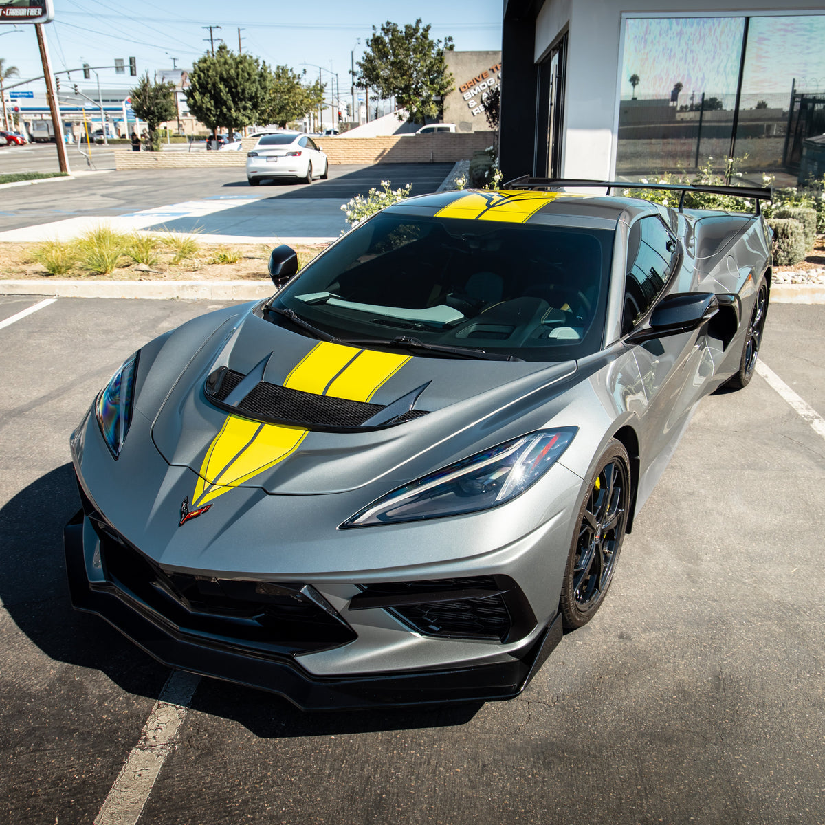 2020-2026 Corvette C8 Type-ZR1 Double Sided Carbon Fiber 2pc Hood For Stingray/Z06/E-Ray