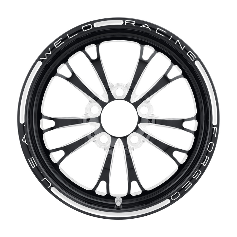 Weld V-Series Frontrunner 15x3.5 / 5x120 / 1.75 BS / 3.18 HB - Gloss Black Milled - Non-BL Wheel