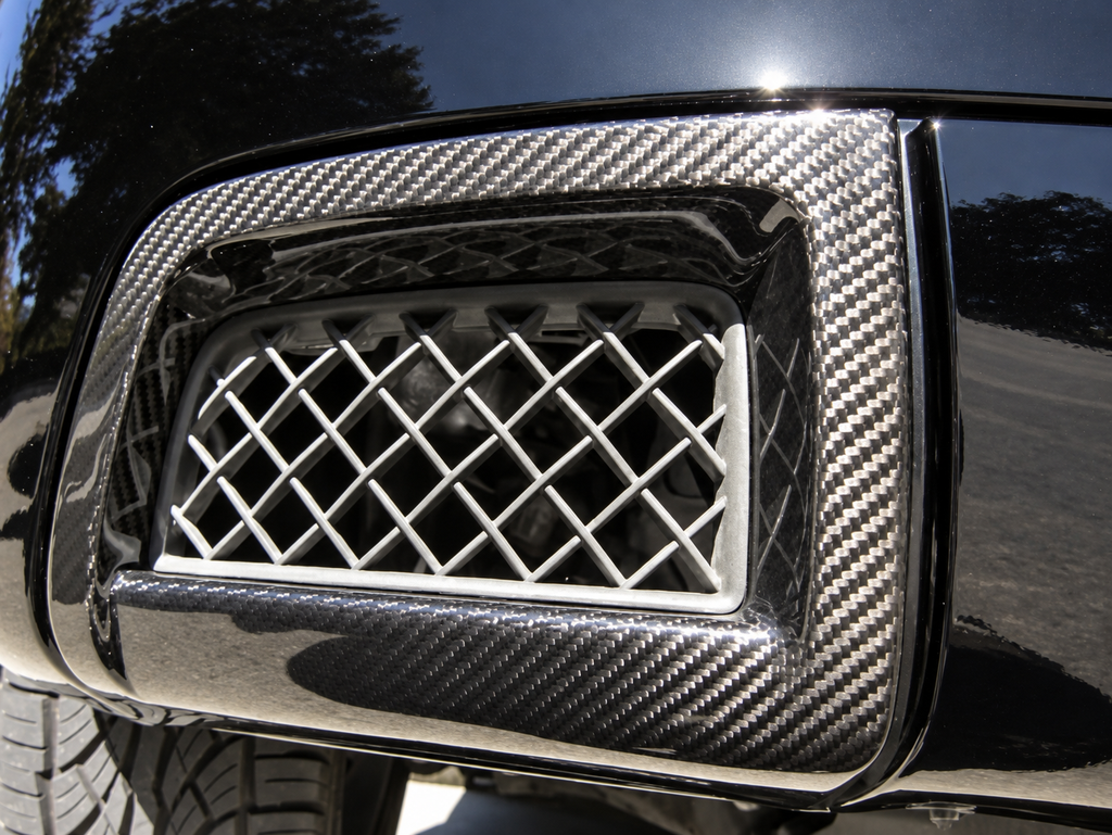 2006-2009 Chevy TrailBlazer SS (TBSS) Carbon Fiber Front Bumper Air Scoops - Pair