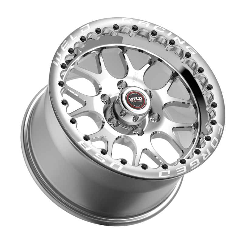 Weld S77 HD Beadlock 17x10/6x139.7/6.2 BS/3.54 HB-Polished Center-Polished Shell-Polished SBL Wheel