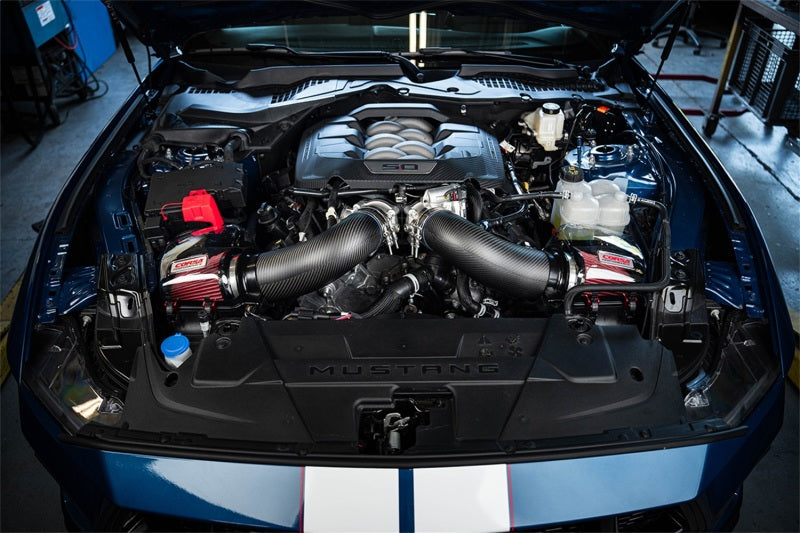 Corsa 24+ Ford Mustang GT 5.0L V8 Cold Air Intake with DryTech Air Filters - Glossy