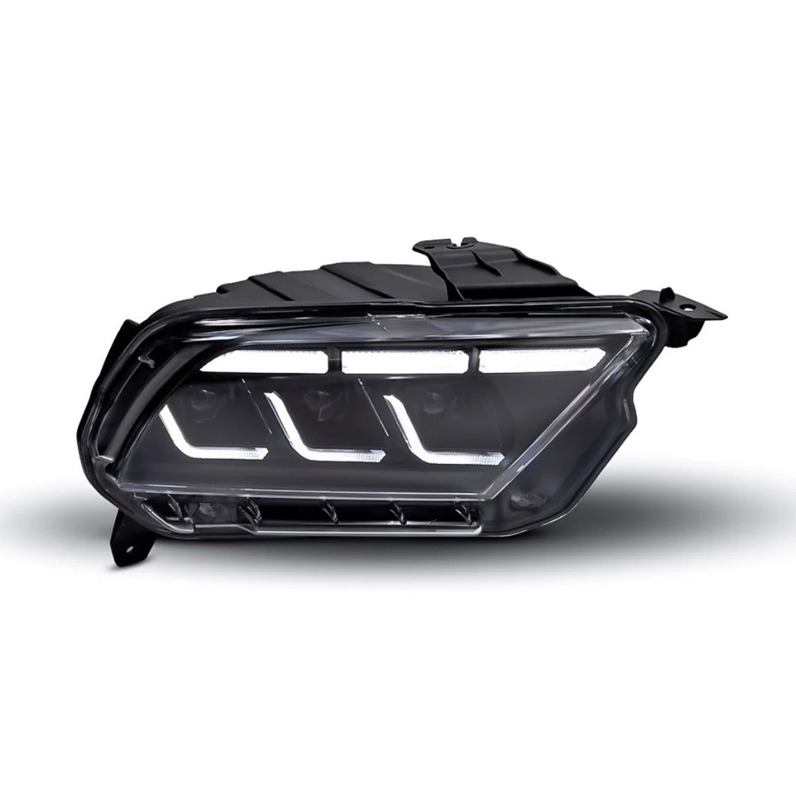 2010-2014 S197 Ford Mustang S650
Style LED Headlights W/ Amber
Sequential Turn Signal (Pair)