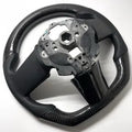 2005-2009 Ford Mustang GT500 Carbon Fiber Steering Wheel - Black Stitch image 1