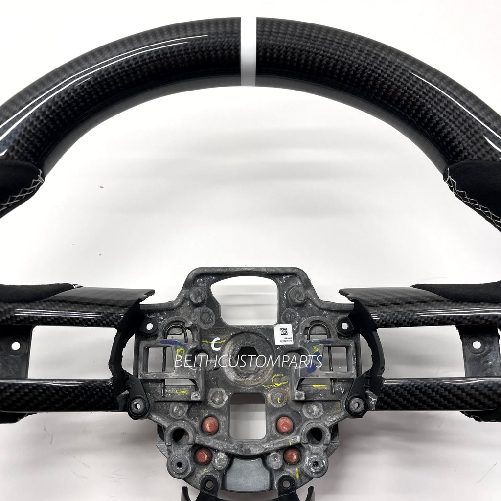 2020+ Mustang GT500 – Carbon – White Stitching