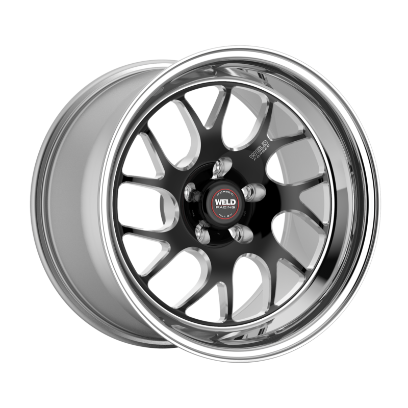 Weld S78 15x10 / 5x114.3 / 6.5 BS / 3.18 HB - Black Center - Polished Shell - Non-BL Wheel