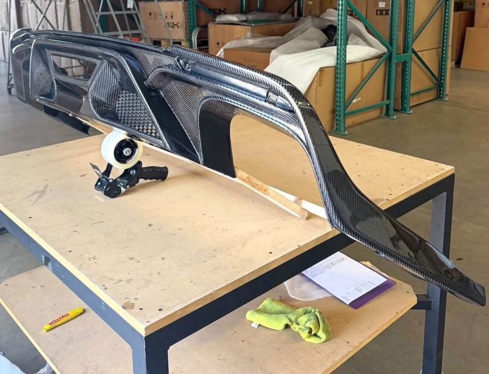 2020+ Ford Mustang Shelby GT500 Carbon Fiber Rear Diffuser image 1