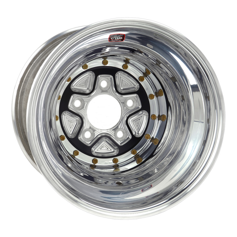 Weld Alumastar Pro 16x20 / 5x5 / 5.5 BS / 3.5 HB - Polished Center - Polished Shell - DBL Wheel