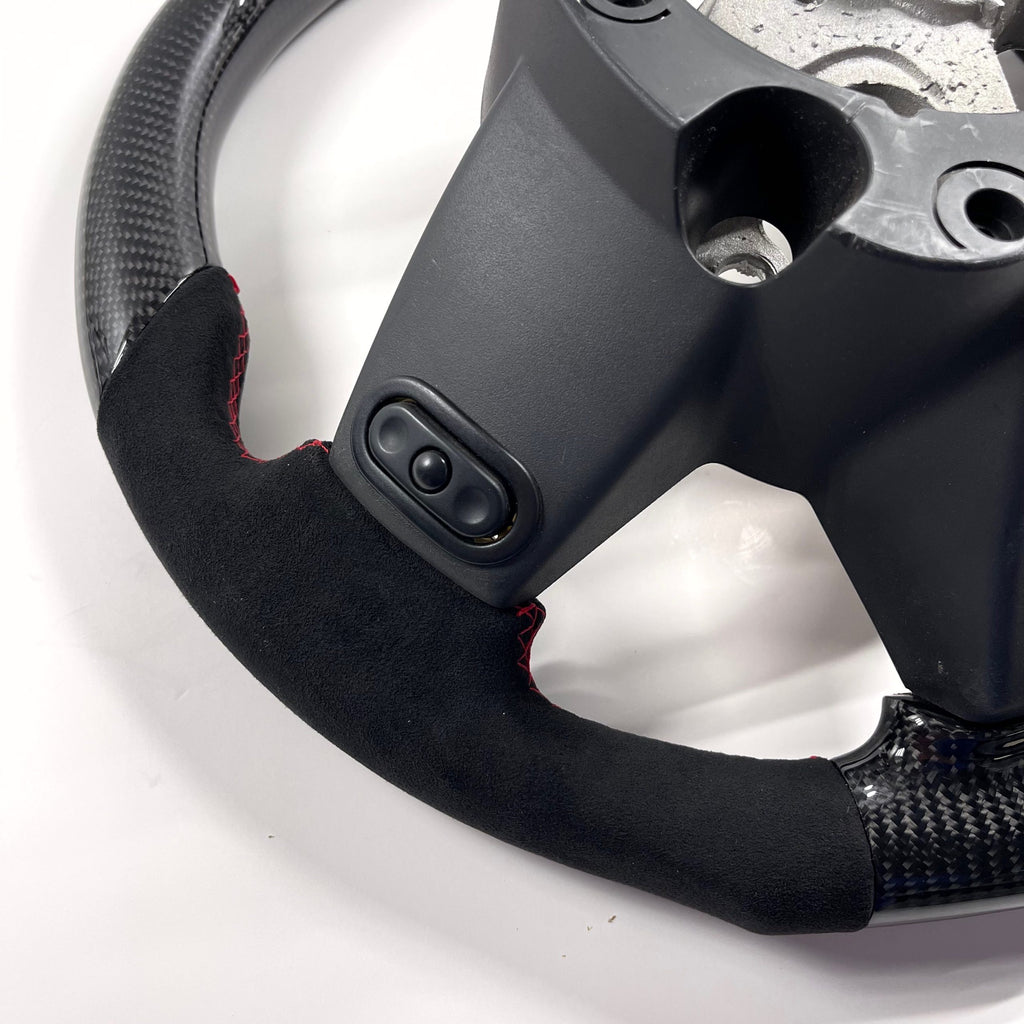 2006-2007 Jeep Grand Cherokee SRT8 Carbon Fiber Steering Wheel - Alcantara image 3