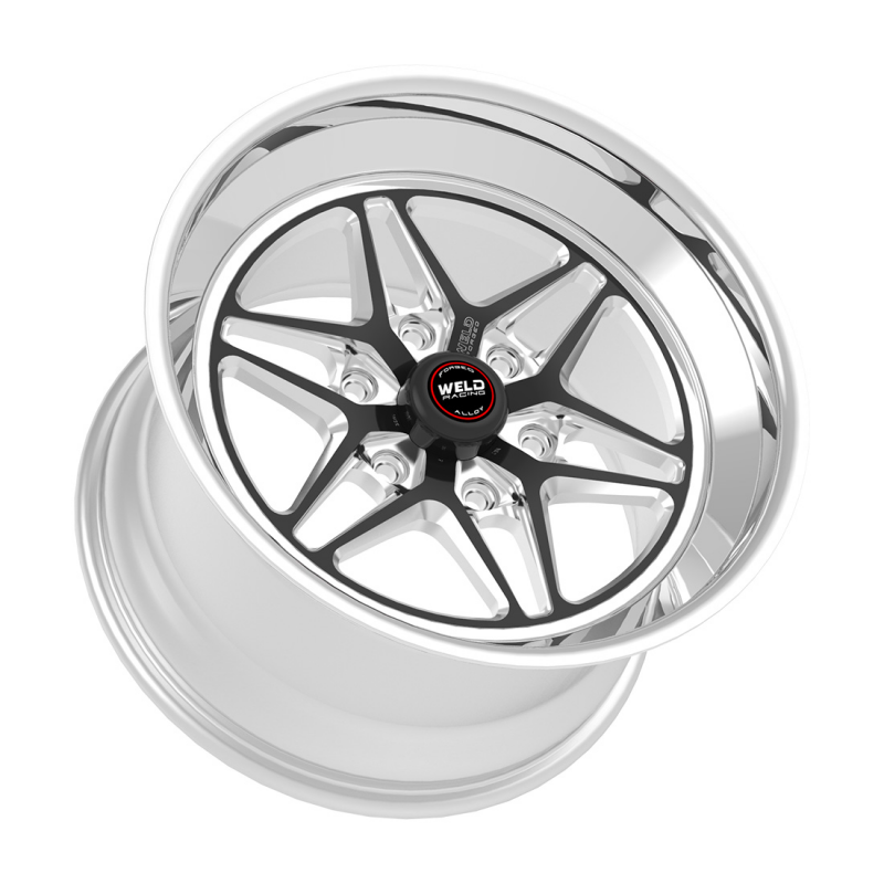 Weld S81 HD 17x5 / 6x139.7 / 1.6 BS / 3.54 HB - Black Center - Polished Shell - Non-BL Wheel