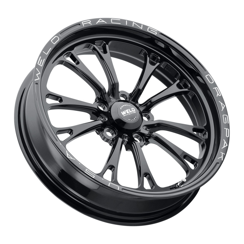 Weld Dodge Dragpak V-Series 17x4.5 / 5x115 / 2.25 BS - Gloss Black Milled - Non-BL Wheel