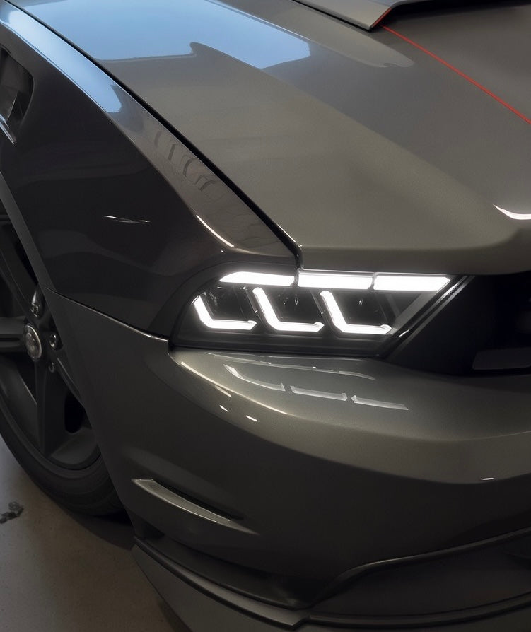 S650 Style Full LED Headlights for 2010-2014 Ford Mustang S197 – Plug & Play