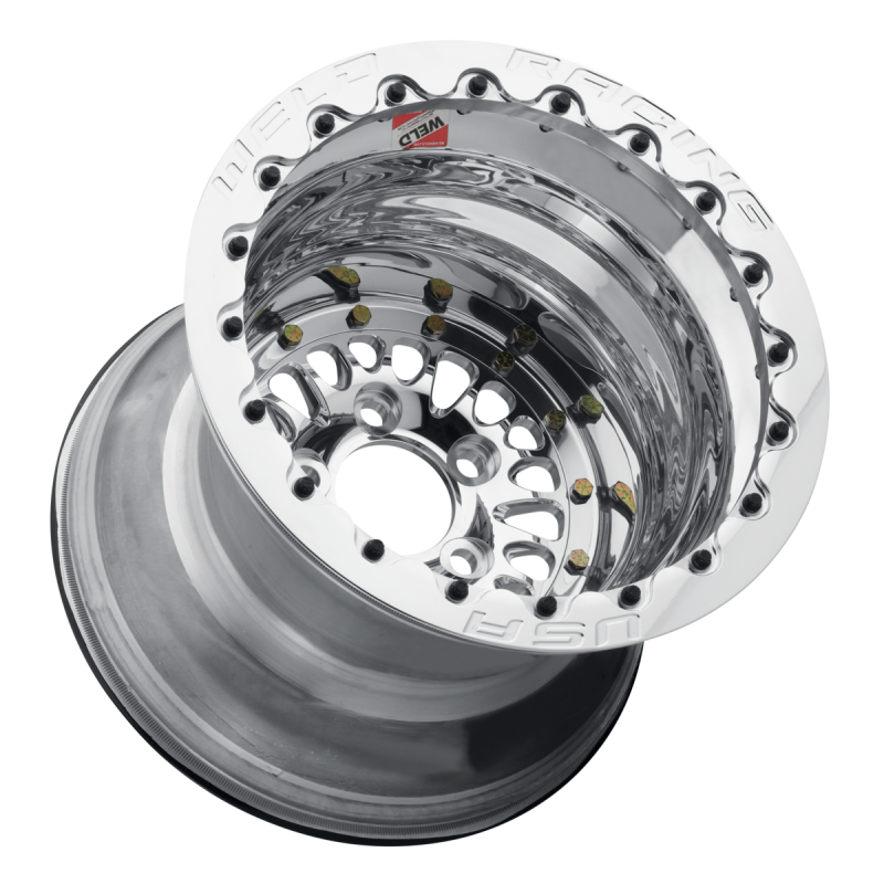 Weld RPM 15x8 / 5x4.75 / 3 BS / 3.18 HB - Polished Center - Polished Shell - Polished SBL MT Wheel
