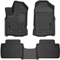 Husky Liners 19-23 Ford Ranger SuperCab WeatherBeater Front & 2nd Row Floor Liners - Black