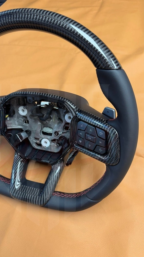 2024+ Mustang S650 Carbon Fiber Steering Wheel