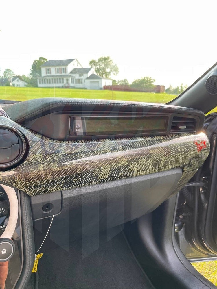 2015-2023 Mustang S550 Green Camo Carbon Fiber Interior Kit