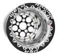 Weld Magnum 15x10 / 5x4.75 / 3 BS / 3.18 HB - Black Center - Polished Shell - Black SBL MT Wheel