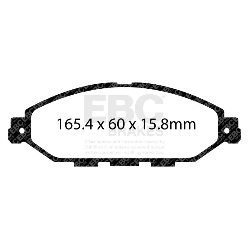 EBC 2015+ Nissan Murano 3.5L Redstuff Front Brake Pads