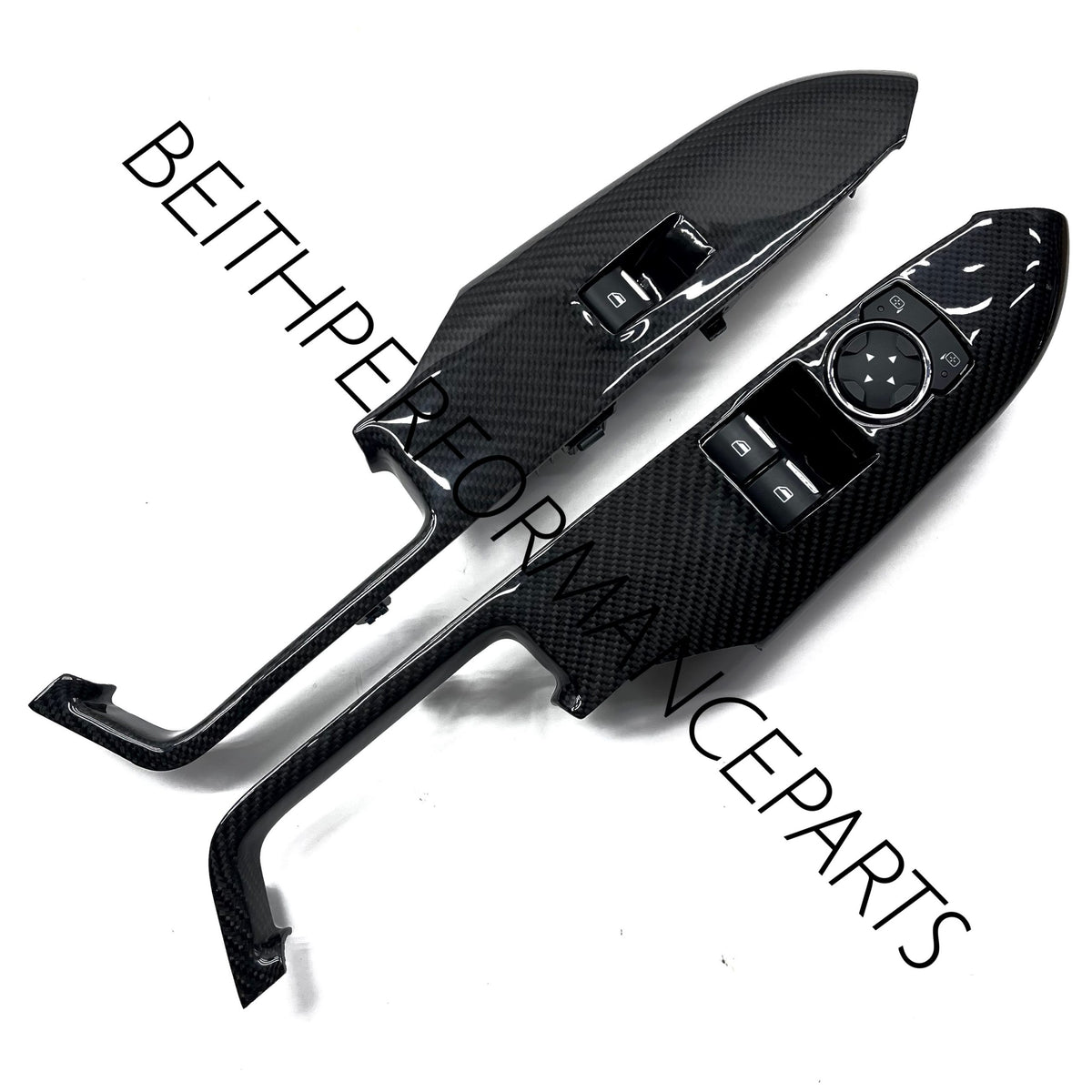 2015+ Ford Mustang – Gloss Carbon Window Switch Trims