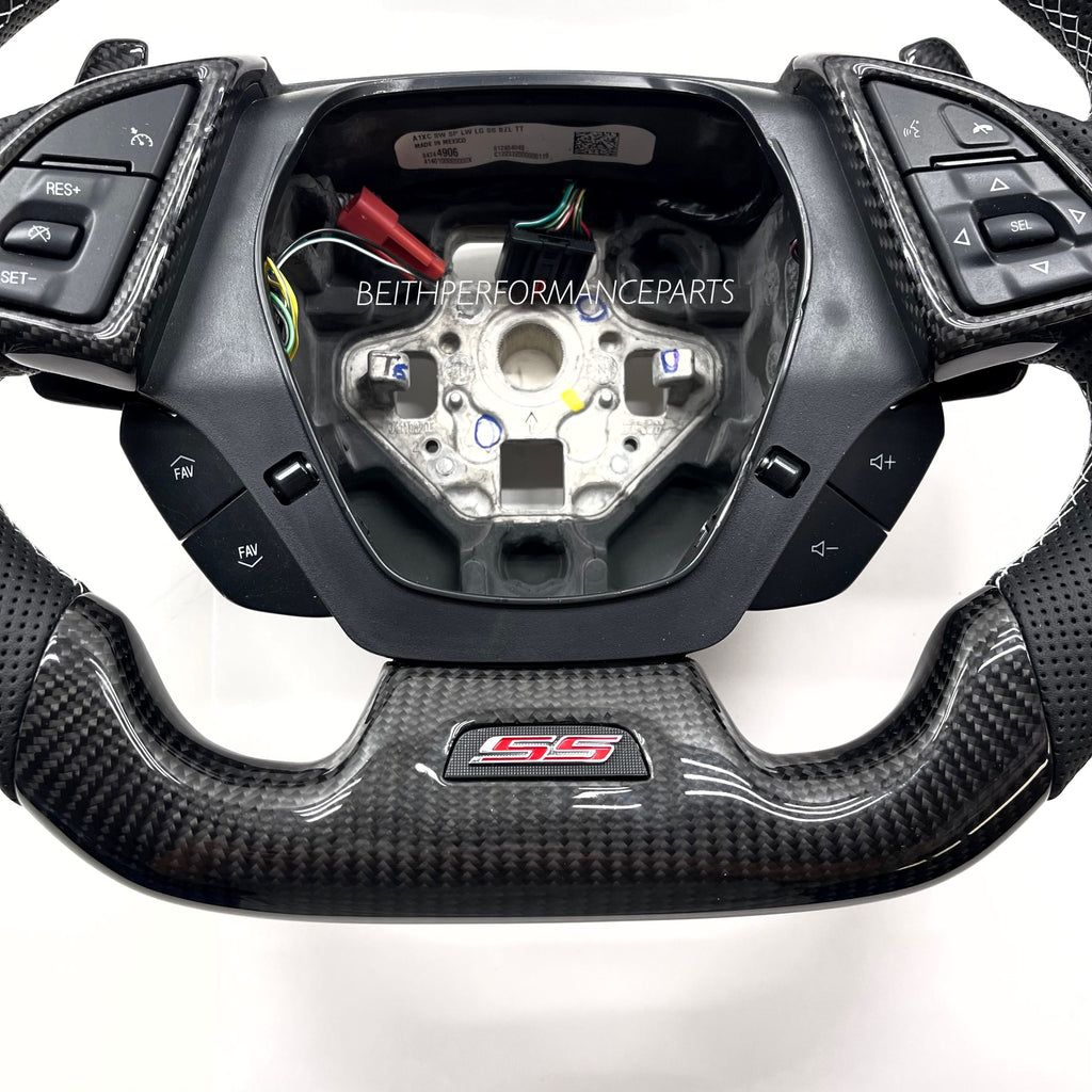 2016+ Chevrolet Camaro SS- Carbon – Grey Stitching