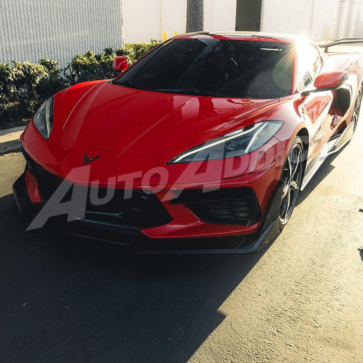 2020-2025 Corvette C8 Stingray EVO Kit Bundle - Front Splitter, Side Skirts & Shark Fin Diffuser